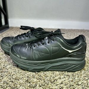 Hoka One One Valor LTR Black Shoes Woman’s Size 8 Athletic Walking Sneakers